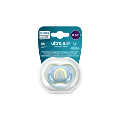 Chupeta Ultra Air Arco-Íris 0 a 6 Meses Avent 1 Unidade